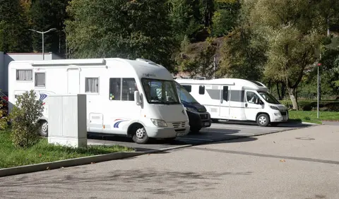 Wohnmobilstellplatz an der Siebentäler Therme