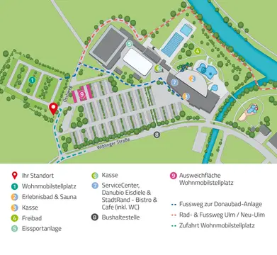 Wohnmobilstellplatz am Donaubad