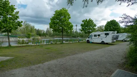 Wohnmobilstellplatz am Gondelteich/Lausitzbad Hoyerswerda