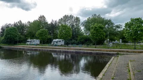 Wohnmobilstellplatz am Gondelteich/Lausitzbad Hoyerswerda