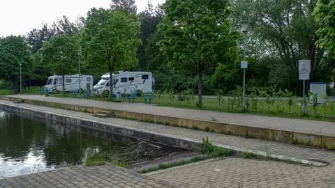 Wohnmobilstellplatz am Gondelteich/Lausitzbad Hoyerswerda