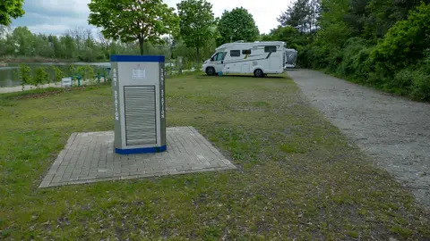 Wohnmobilstellplatz am Gondelteich/Lausitzbad Hoyerswerda