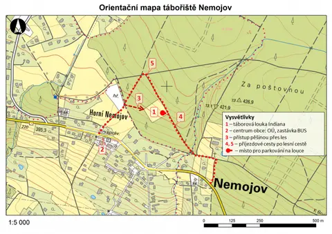 Tábořiště Nemojov – louka Indiana