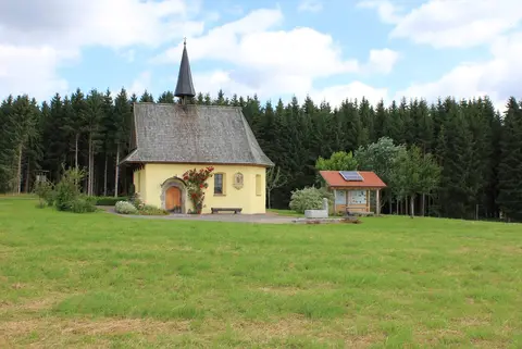Stellplatz am Waldrand unweit des Kirnbergsees