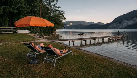 Paradiescamping Wolfgangsee Birkenstrand