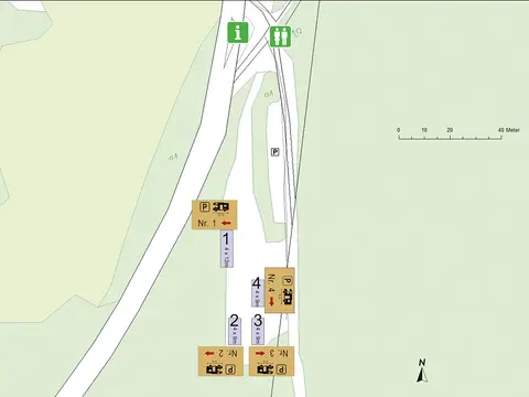 Wohnmobilstellplätze und Zeltplatz in Scheuereck