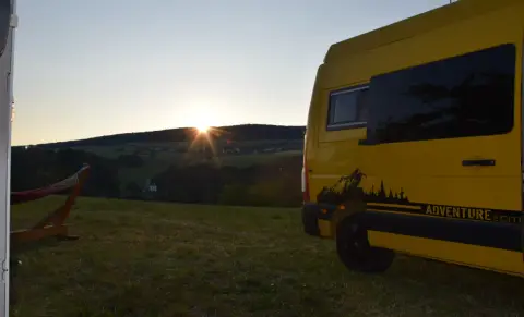 Wohnmobilstellplatz am Badesee Windgfällweiher