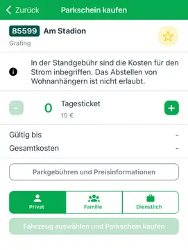 Wohnmobilstellplätz Grafing bei München