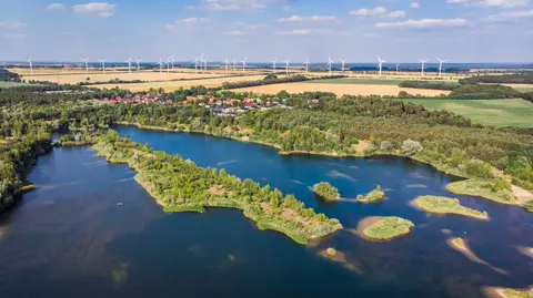 Waldbad-Campingplatz-Wischer