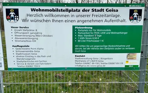 Wohnmobilstellplatz der Stadt Geisa