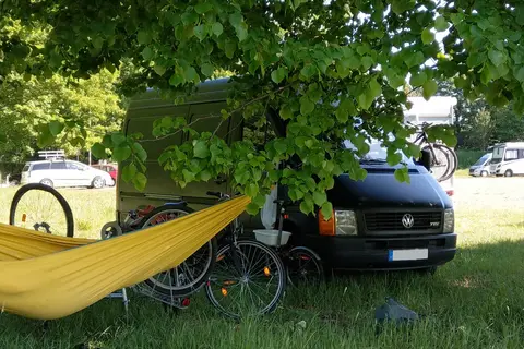 Caravaning am Elsterstausee