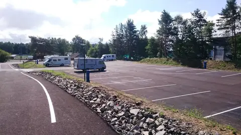 Aire de service de camping car d'Orcines