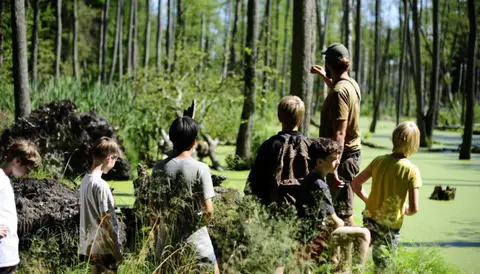 Camp der Wildnisschule Waldschrat