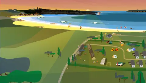 Camping de la ville d'Ys