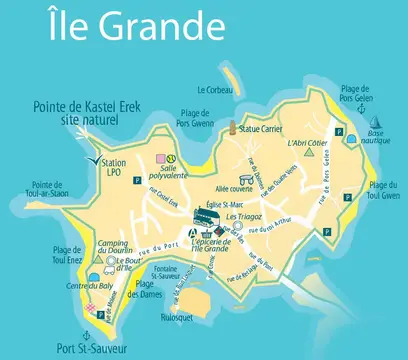 Camping municipal de L'Ile Grande Le Dourlin