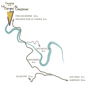 Camping les Gorges du Chassezac