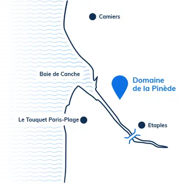 Domaine de la Pinède en Baie de Canche