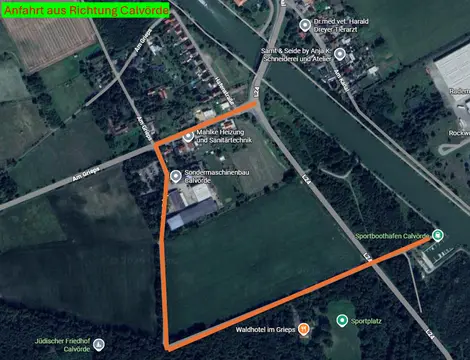 Stellplatz am Sportboothafen Calvörde