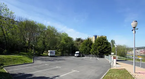 Área de autocaravanas en Bilbao Hostel