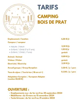 Camping municipal du Bois de Prat