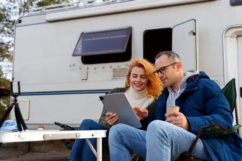 Aire de Camping Car du camping Amélia