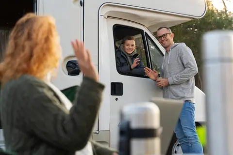 Aire de Camping Car du camping Amélia