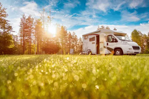 Wohnmobilstellplatz mit Strom am Rosenpark