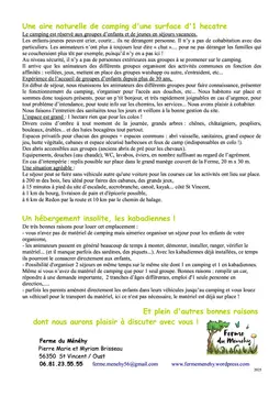 Aire naturelle de camping du Ménéhy
