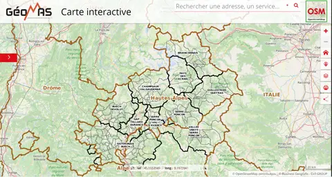 Aire de camping-car du Lauzet-Ubaye