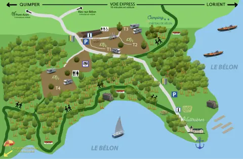Camping du Château de Bélon