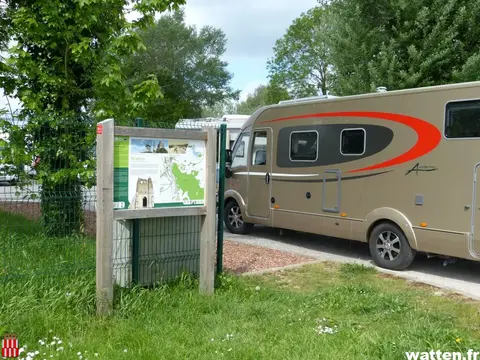 Aire camping-cars de Watten