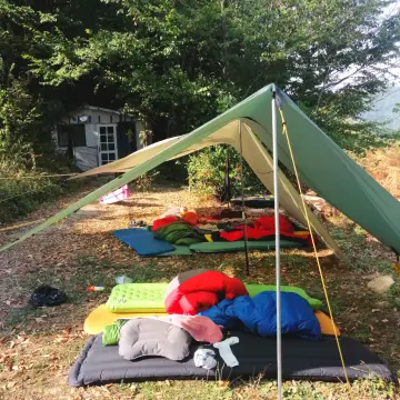 Camp by Tent Sarajevo - Bicycle Camping