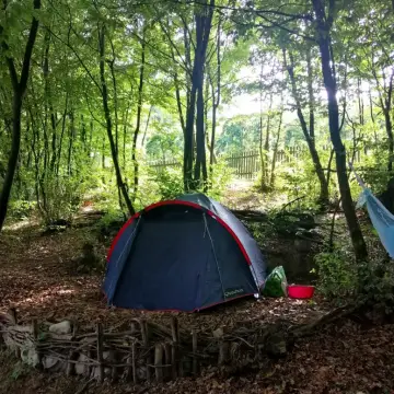 Camp by Tent Sarajevo - Bicycle Camping