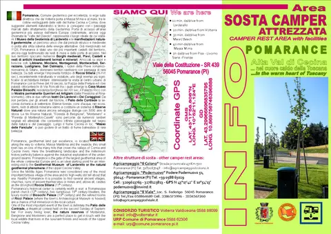 Area Camper del Comune di Pomarance