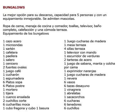 Camping Moreiras