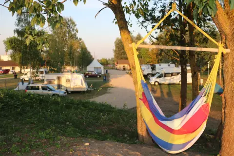 Riverside camping