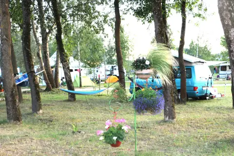 Riverside camping
