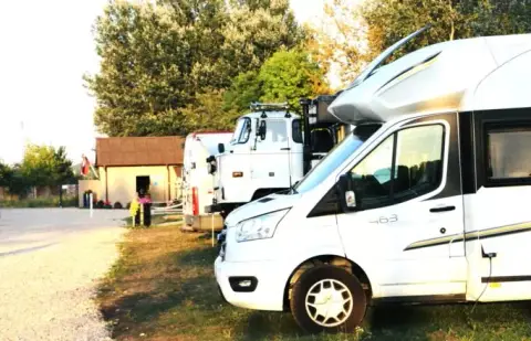 Riverside camping