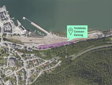 Bobilparkering Åndalsnes Tindekaia