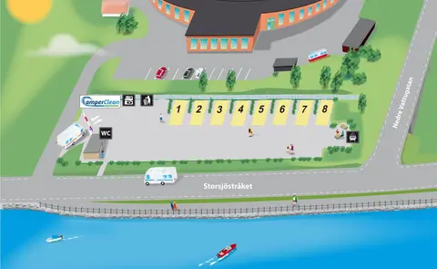 Ställplats Storsjöstrand
