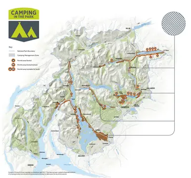 Lochan Maol Dhuinne Camping permit area March-September