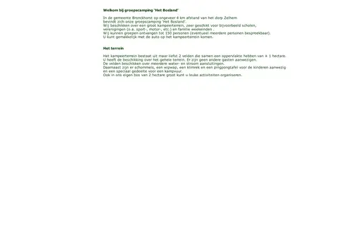 Groepscamping Het Bosland