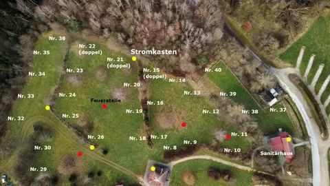 Camping- und Jugendzeltplatz am Dennenloher See