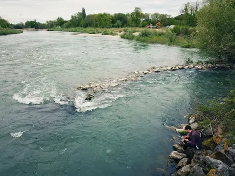 Wohnmobilstellplatz det Stadt Landau an der Isar