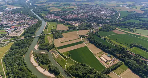 Wohnmobilstellplatz det Stadt Landau an der Isar