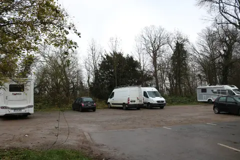 Parkplatz hinter den Amtshäusern