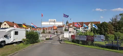 Wohnmobilehafen des Campingplatzes "Grüne Insel Tanzwerder"